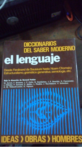 Libro El Lenguaje   Diccionarios Del Saber Moderno