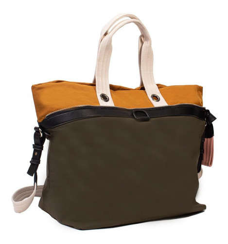Cartera Shopper Blando Bicolor Isadora