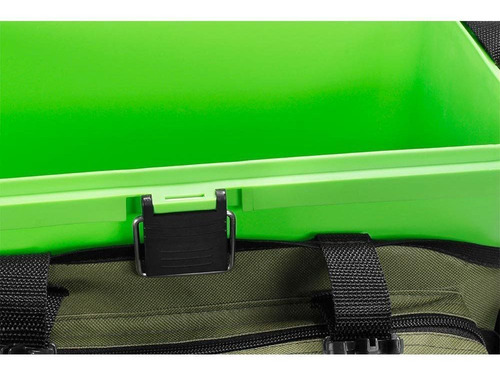 Imagem 8 de 9 de Caixa Mochila Fishing Box Jogá Bolsa Verde Banqueta Camping