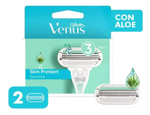 Gillette Repuestos De Afeitar Venus Sensitive 2uni