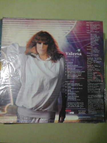 * Vinilo 3136 - Valeria Canta El Tango - Valeria Lynch