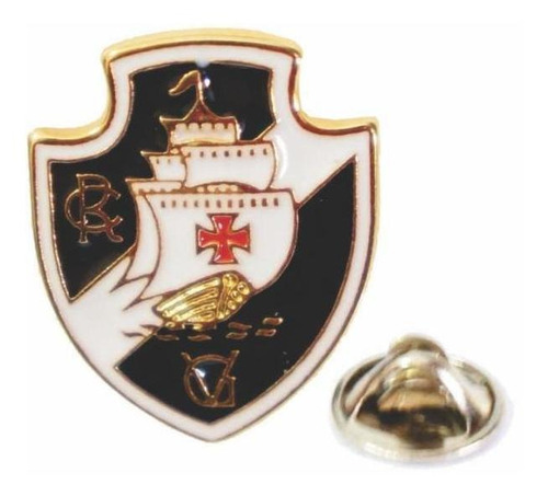 Pin Dourado Escudo - Vasco