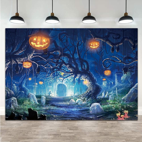~? 9x6ft Halloween Temática Photo Background Forest Scary Mo