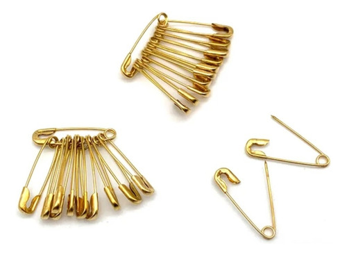 Alfiler De Gancho De 2 Cm Por 100 Unidades Dorado