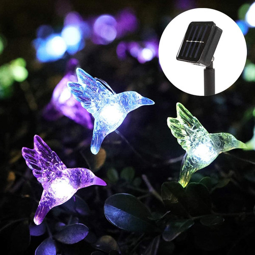 Wsgift Cadena De Luces Solares, 15.8 Pies 30 Led Blanco Cal