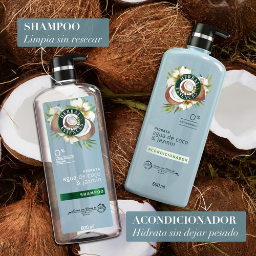 Shampoo Herbal Essences Agua De Coco 600 Ml