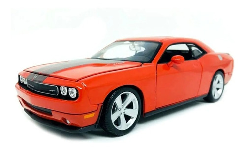 Miniatura Dodge Challenger Srt8 2008 Laranja Maisto 1/24