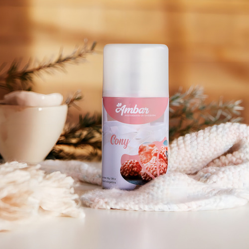 Aromatizante Ambar Amour en aerosol floral