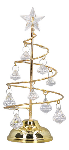 Lámpara De Árbol De Navidad Led Pequeño Cristal De Hierro De