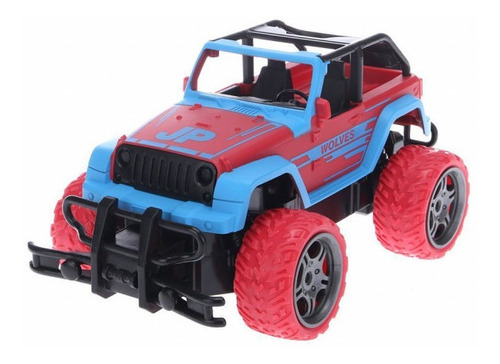 Camioneta Juguete R/c Offroad 27mhz 1:18 Con Luz 10 Km/h Color Rojo