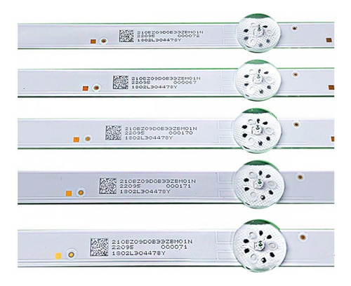 Kit 5x Barras Led Tv Philips 55pug7625 55pol