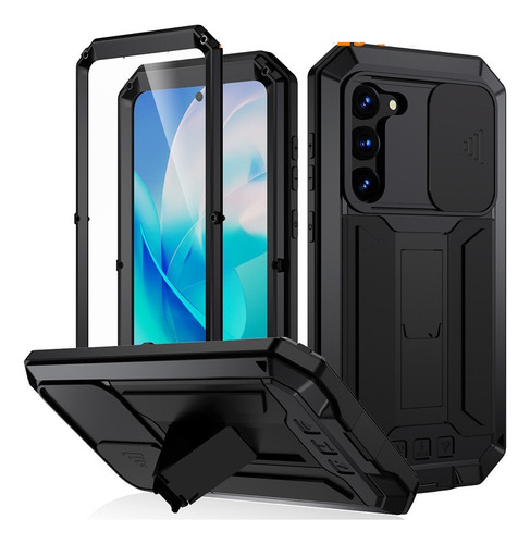 Funda De Uso Rudo Para Samsung S24utra Con Mica