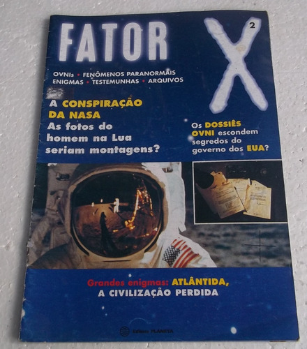 Revista Fator X Nº 2 - A Conspiração Da Nasa - Ano 1998