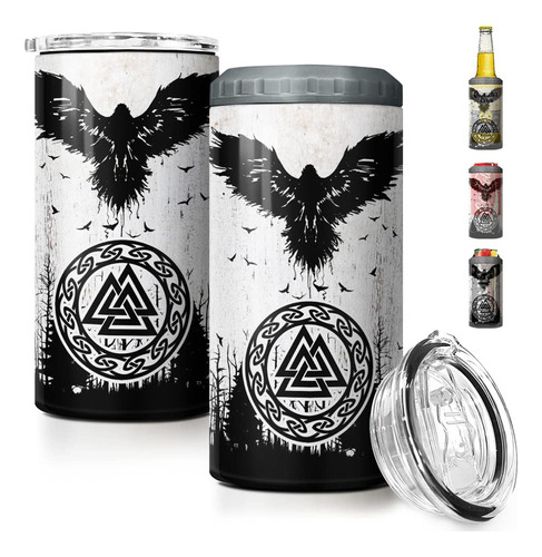 Enfriador De Lata  Sandjest Vaso Vikingo Raven Celtic 4 En 1