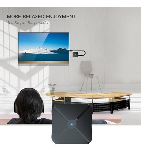 Imagen 3 de 10 de Transmisor Receptor Audio Bluetooth Audio Aux Rca 2en1 Tv