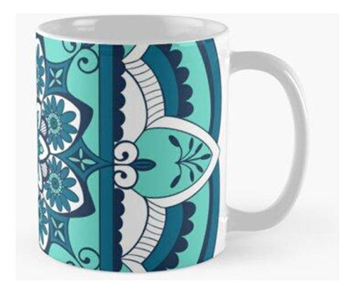 Taza Aqua Mandala Cuadrado Calidad Premium