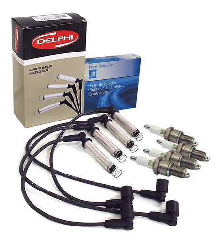 Imagem 1 de 2 de Jogo Cabos E Velas 2.2 Gasolina Mp Blazer 2000 2001 2002