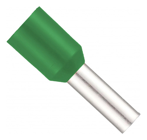 Puntera Tubular 6mm Verde (x100u) Ze6012
