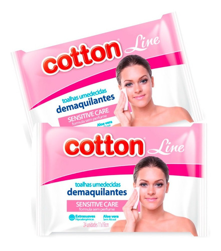 Imagem 2 de 2 de Toalhas Umedecidas Demaquilantes - Kit 48 Unidades