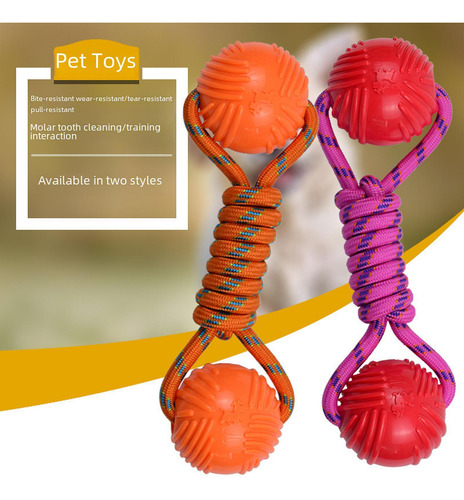 Bola De Corda Para Cachorro, Brinquedo De Exercício Laranja