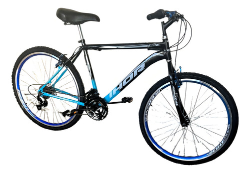 Bicicleta 26 Alumínio Thor Passeio 21 Velocidades V-break Cor Preto/azul Tamanho Do Quadro Único