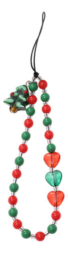 Abalorio Para Teléfono Con Corazón Árbol Navidad