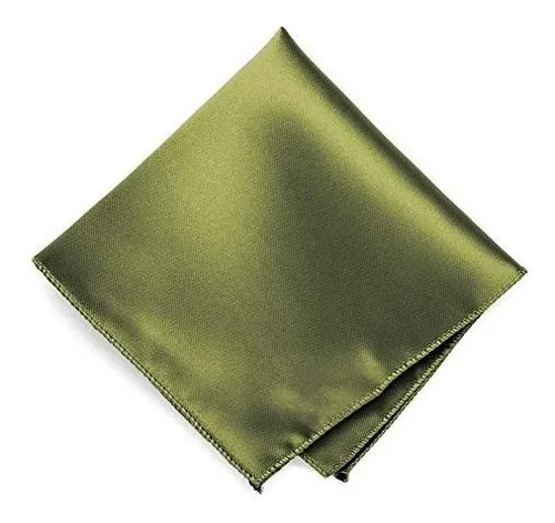 Pañuelo De Bolsillo De Color Liso Verde Oliva De Tiemart Pañuelo De Bolsillo De Color Liso Verde Oliva De Tiemart