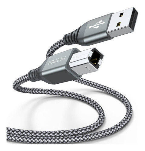 Cable De Impresora Usb, Cable Usb A A B De 5 Pies, Cable Usb