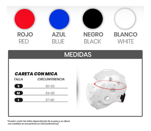 Careta Con Mica Marca Asiana 4 Colores