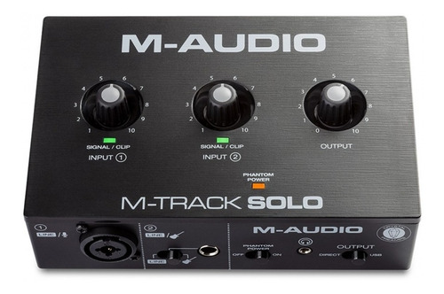 Interface De Audio Usb M-audio M-track Solo Pro Tools