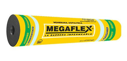 Memb. Asf Plástico Megaflex Reves. De Aluminio Gofrado 35kg