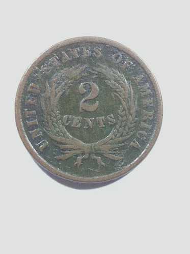 Moneda De Estados Unidos 2 Centavos 1864 Ex.f.joya