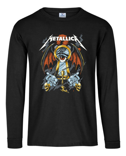 Playera M Larga Heavy Metal Metallica10