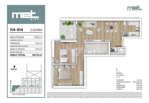 Venta Apartamento Centro 2 Dormitorios