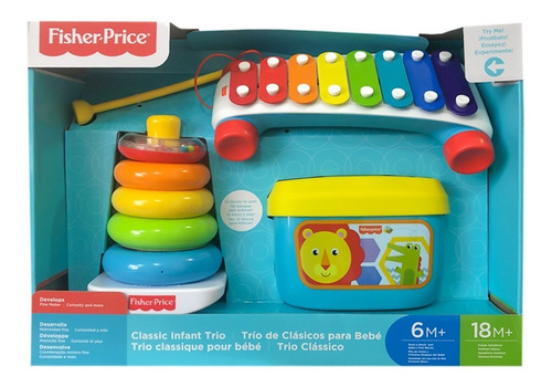 Fisher Price Trio De Clássicos Infantil Para Bebê - Mattel