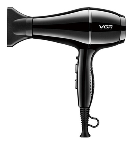 Secador De Pelo Profesional Vgr V-414 Ionico Negro 1800w