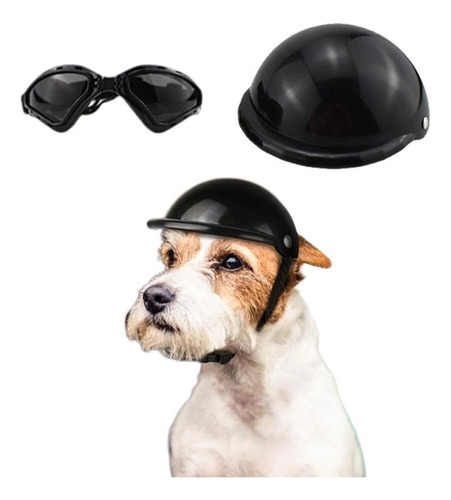 Accesorios Casco + Gafas Moto For Perros