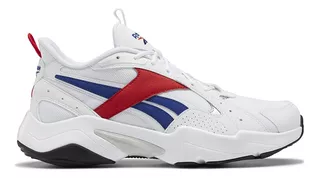 Tenis Casual Reebok 7219 Blanco Con Rojo Y Azul Para Hombre