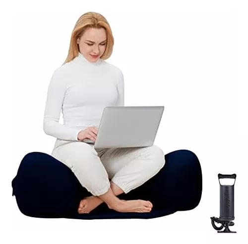 Vcolan Cojín Inflable Grande De Meditación Para Zafu Yoga 