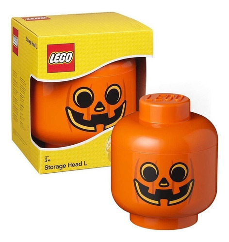 Lego Storage Head Large Apilable Contenedor Cabeza Cantidad De Piezas 2 Versión Del Personaje Pumpkin