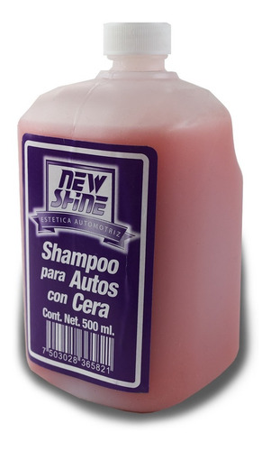 Shampoo Líquido Para Autos Con Cera New Shine 500 Ml