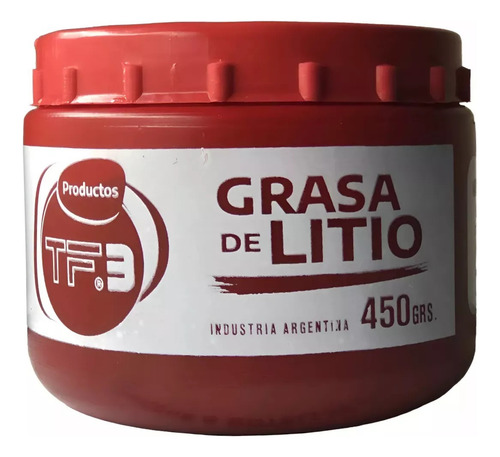 Grasa Litio Roja Multiuso X 450g Tf3 Engrase Extrema Presion