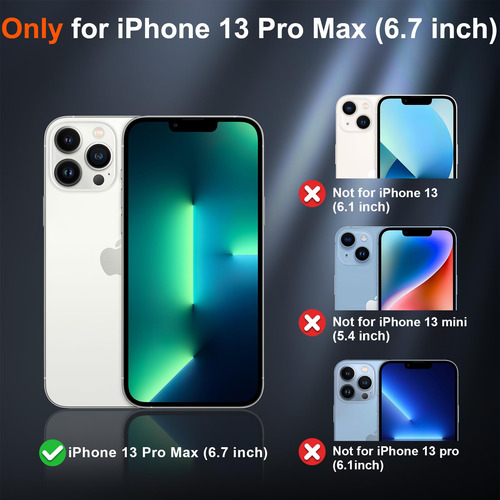 Funda Magnética Supfine Para iPhone 13 Pro Max Deep Blue