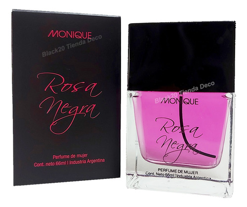 Perfume Rosa Negra - Monique 66ml.