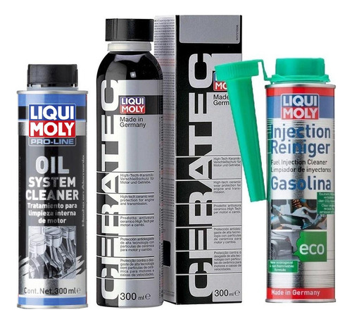 Liqui Moly Engine Flush Plus +injection Reiniger +ceratec