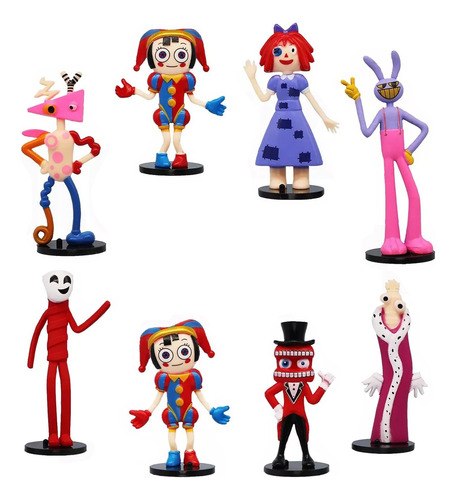 Figura De Acción The Amazing Digital Circus Niños 8 Piezas