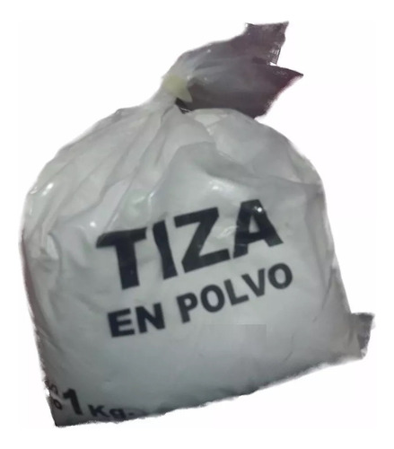 Tiza En Polvo Blanca Bolsa X 1 Kilo Pack X 6 Unidades