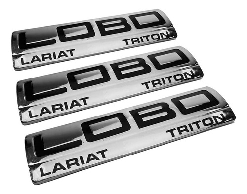 Juego Emblemas Laterales Y Batea Lobo Lariat 5.4 Triton