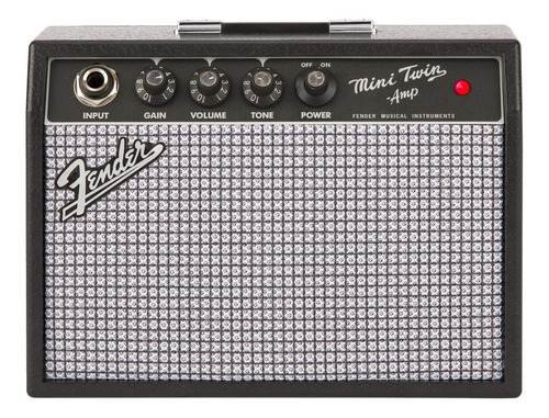 Amplificador Fender Mini Series Mini65 Twin de 1W color negro/plata 220V