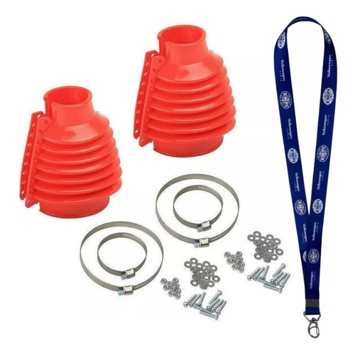 Imagem 1 de 4 de Coifa Cambio Silicone Empi Fusca Kombi Vermelha (par)